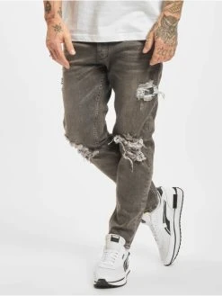 2Y Premium Herren Slim Fit Jeans Frank In Grau