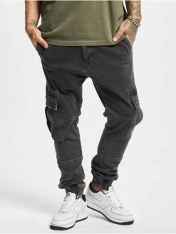 2Y Premium Herren Straight Fit Jeans Akim In Schwarz