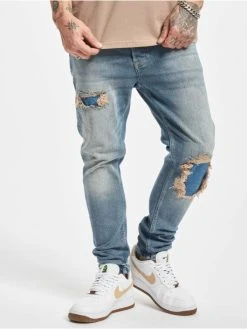 2Y Herren Slim Fit Jeans Jim In Blau