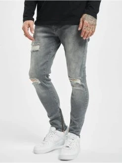 2Y Herren Slim Fit Jeans Robert In Grau