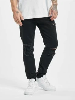 2Y Herren Slim Fit Jeans Bert In Schwarz