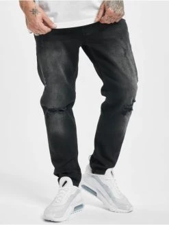 2Y Herren Slim Fit Jeans George In Schwarz