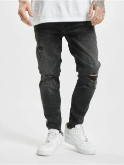 2Y Herren Slim Fit Jeans Gresham In Schwarz