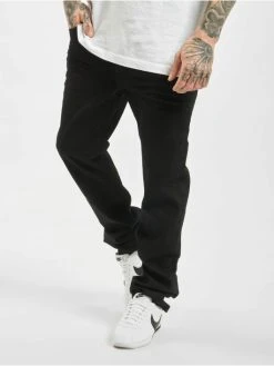 Brandit Herren Straight Fit Jeans Mason Unwashed In Schwarz