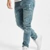 CAYLER & SONS Herren Slim Fit Jeans Paneled Denim Pants In Blau