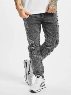 CAYLER & SONS Herren Slim Fit Jeans Paneled Denim In Schwarz