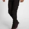 CAYLER & SONS Herren Straight Fit Jeans Alldd Paneled Inverted Biker Ian In Schwarz