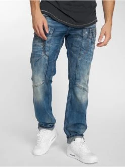 Cipo & Baxx Herren Straight Fit Jeans Alpha In Blau