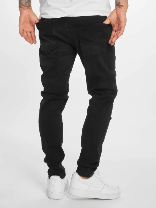 DEF Herren Slim Fit Jeans Burundi In Schwarz – Bild 2