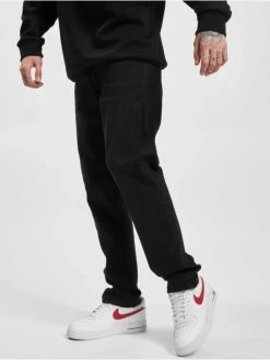 Denim Project Herren Straight Fit Jeans Dpreg. In Schwarz