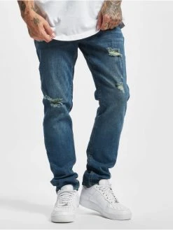 Only & Sons Herren Slim Fit Jeans Loom Damage In Blau