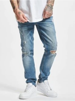 Redefined Rebel Herren Slim Fit Jeans RRstockholm Destroy In Blau