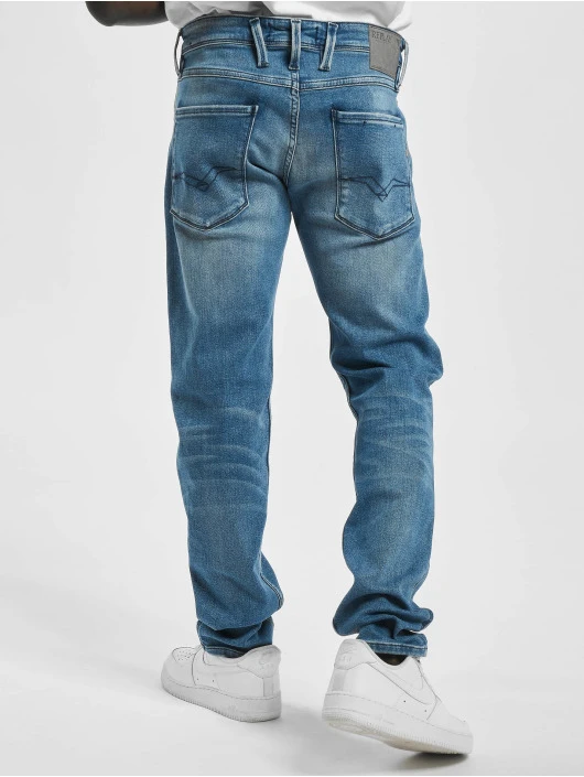 Replay Herren Slim Fit Jeans Anbass In Blau – Bild 2