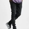 Sik Silk Herren Slim Fit Jeans Distressed Denims Slim Fit In Schwarz