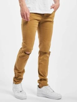 SIXTH JUNE Herren Slim Fit Jeans Jean Opened In Beige