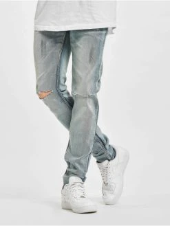 SIXTH JUNE Herren Slim Fit Jeans Destroyed Washed In Blau