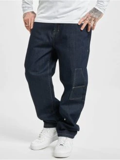 Southpole Herren Loose Fit Jeans Script In Indigo
