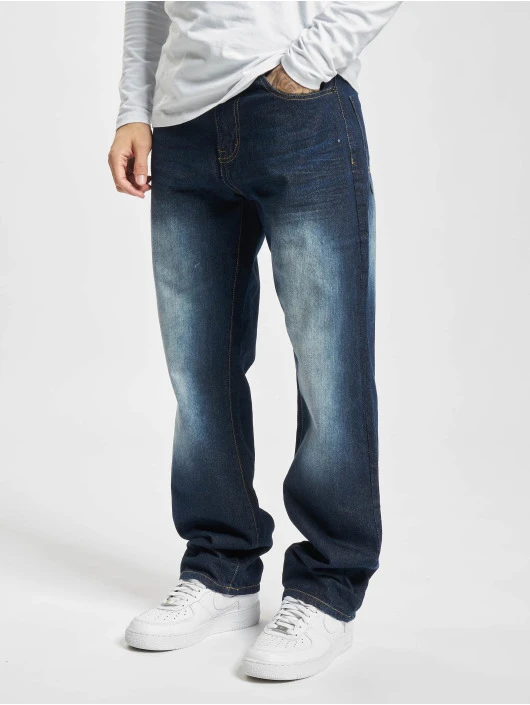 Southpole Herren Straight Fit Jeans Streaky Basic Denim Regular In Blau