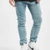 URBAN CLASSICS Herren Slim Fit Jeans Slim Fit Zip In Grau