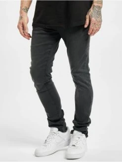 URBAN CLASSICS Herren Slim Fit Jeans Slim Fit Zip In Schwarz