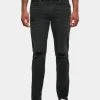 URBAN CLASSICS Herren Slim Fit Jeans Distressed Strech Denim In Schwarz