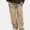 URBAN CLASSICS Herren Straight Fit Jeans Double Knee Carpenter In Beige
