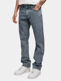 URBAN CLASSICS Herren Straight Fit Jeans Organic Straight Leg In Blau
