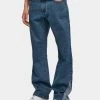 URBAN CLASSICS Herren Straight Fit Jeans Organic Triangle Straight Fit Jeans Mid In Blau