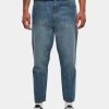 URBAN CLASSICS Herren Straight Fit Jeans Cropped Tapered In Blau