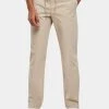 URBAN CLASSICS Herren Straight Fit Jeans Straight Slit In Khaki