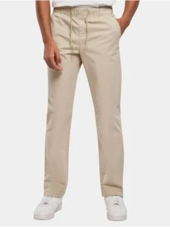 URBAN CLASSICS Herren Straight Fit Jeans Straight Slit In Khaki