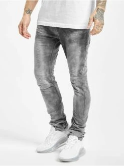 URBAN SURFACE Herren Slim Fit Jeans Washed In Grau