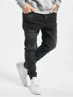 VSCT Clubwear Herren Antifit Noah Cuffed Sunfaded Antifit In Schwarz