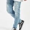 VSCT Clubwear Herren Slim Fit Jeans Thor In Blau
