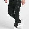 VSCT Clubwear Herren Slim Fit Jeans Thor Slim 7 Pocket With Zips In Schwarz