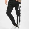 VSCT Clubwear Herren Slim Fit Jeans Keanu Mega Stripe In Schwarz