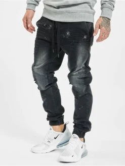 VSCT Clubwear Herren Slim Fit Jeans Noah In Schwarz